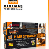 Nitro Canada Hair Straightener Cream – Kit Lissage Kératine & Huile d’Olive (4 Extras)