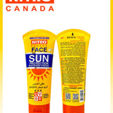 Nitro Canada Face Sun Protection Whitening Cream SPF 60 – Crème Solaire Éclaircissante